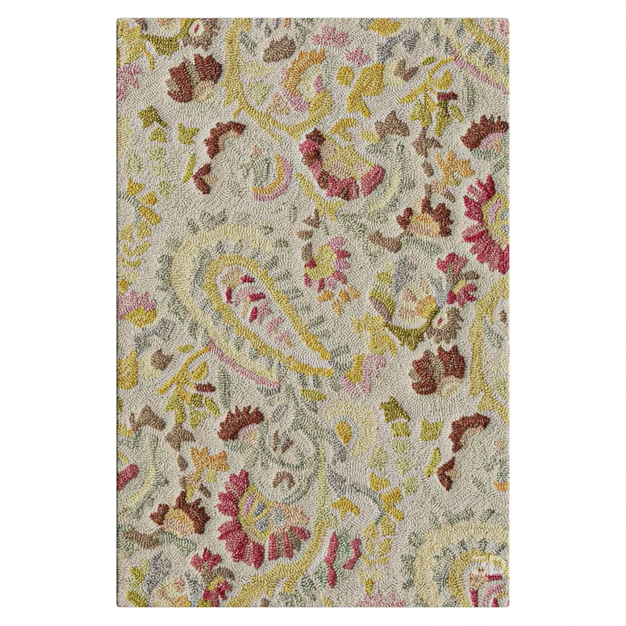 Ines Multi Hand Micro Hooked Wool Rug Image 2