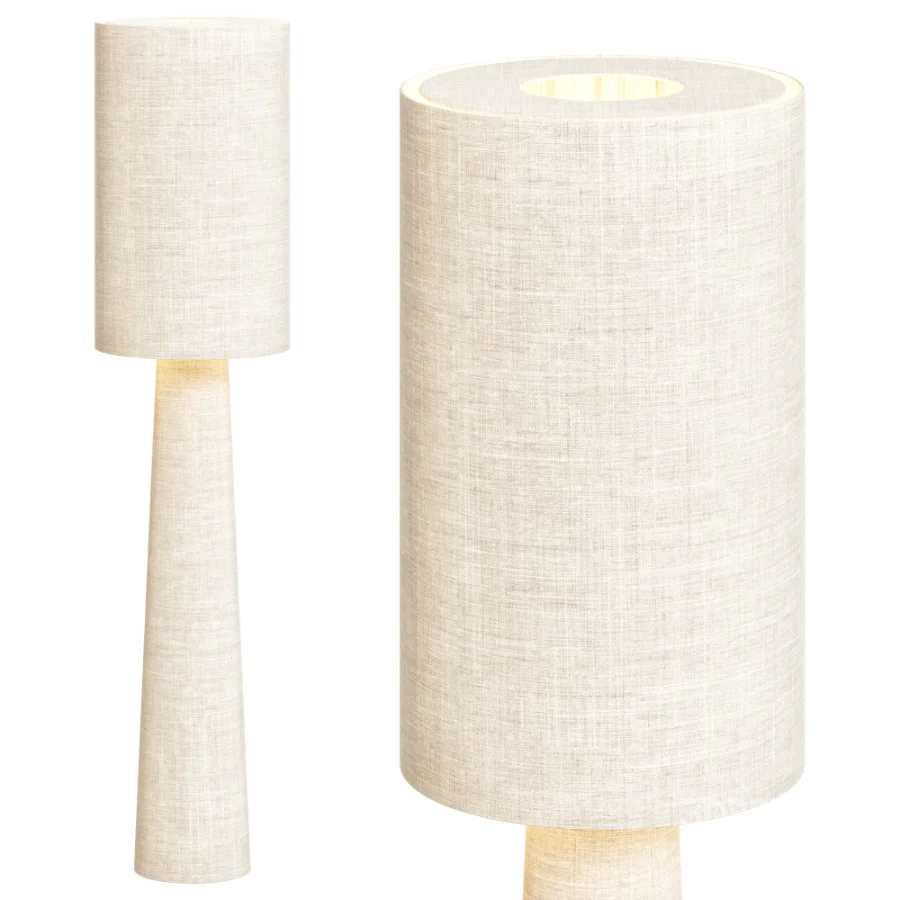 Black And White Stripe Floor Lamp Image 7