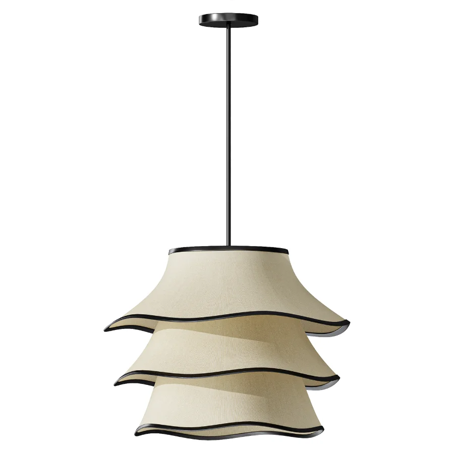 Lumiere Linen Chandelier Image 2