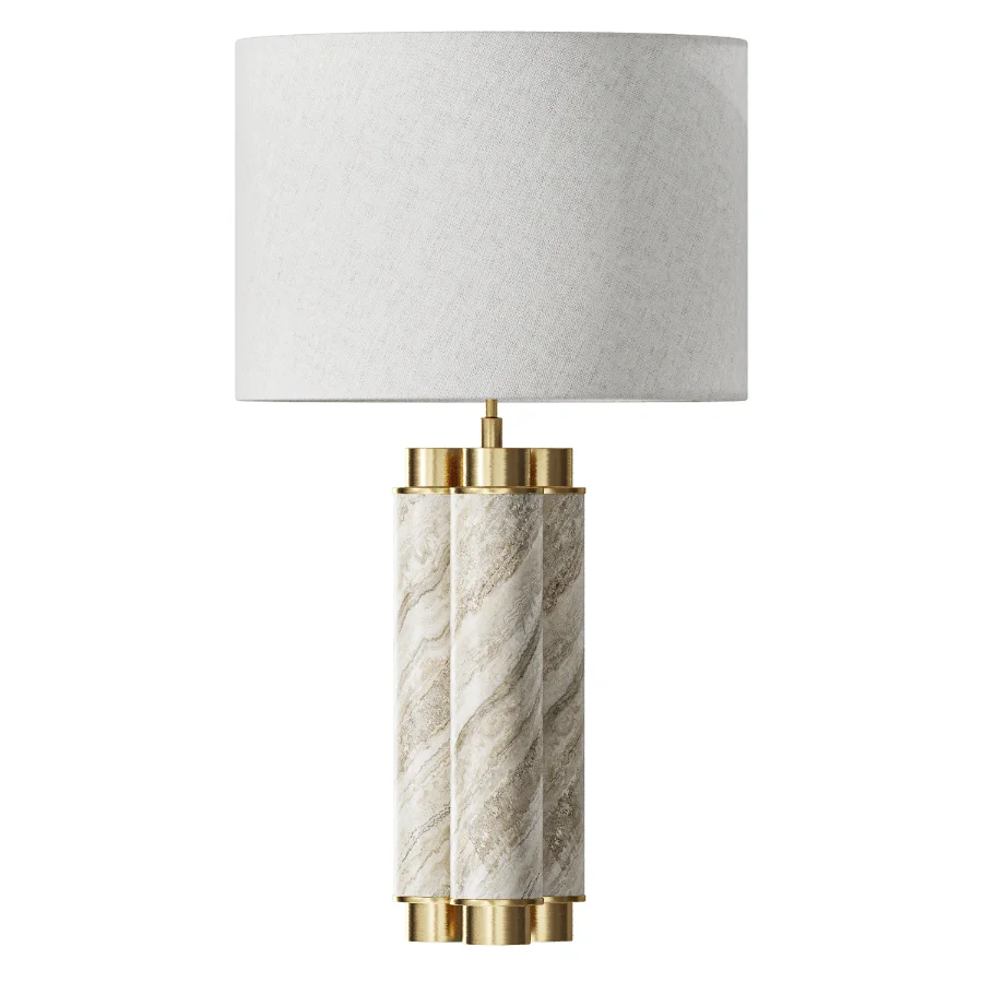 3 Clump Travertine Table Lamp Brilliant Maker Image 2