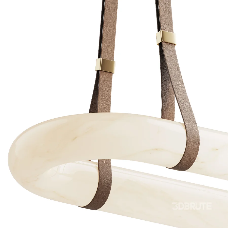 Circle Alabaster Chandelier Image 2