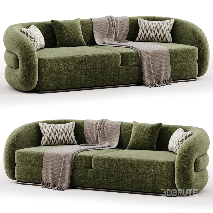 Verona Soffgrupp Beige Guld Sofa Image 6