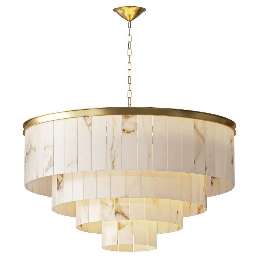 Windham Alabaster Chandelier Image 1