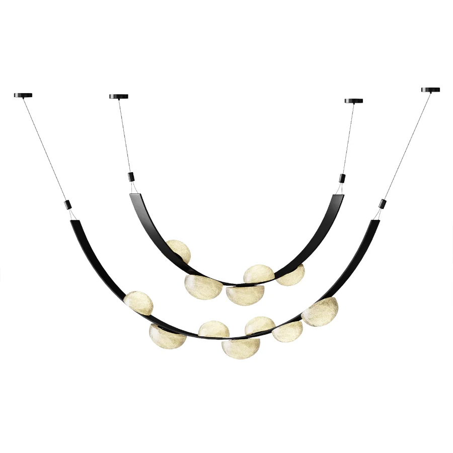 Alex Modern Dew Drops Alabaster Chandelier Image 2