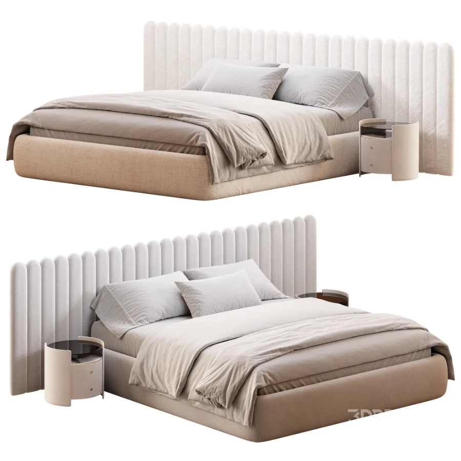 Savoyardi bed with wide headboard Image 1