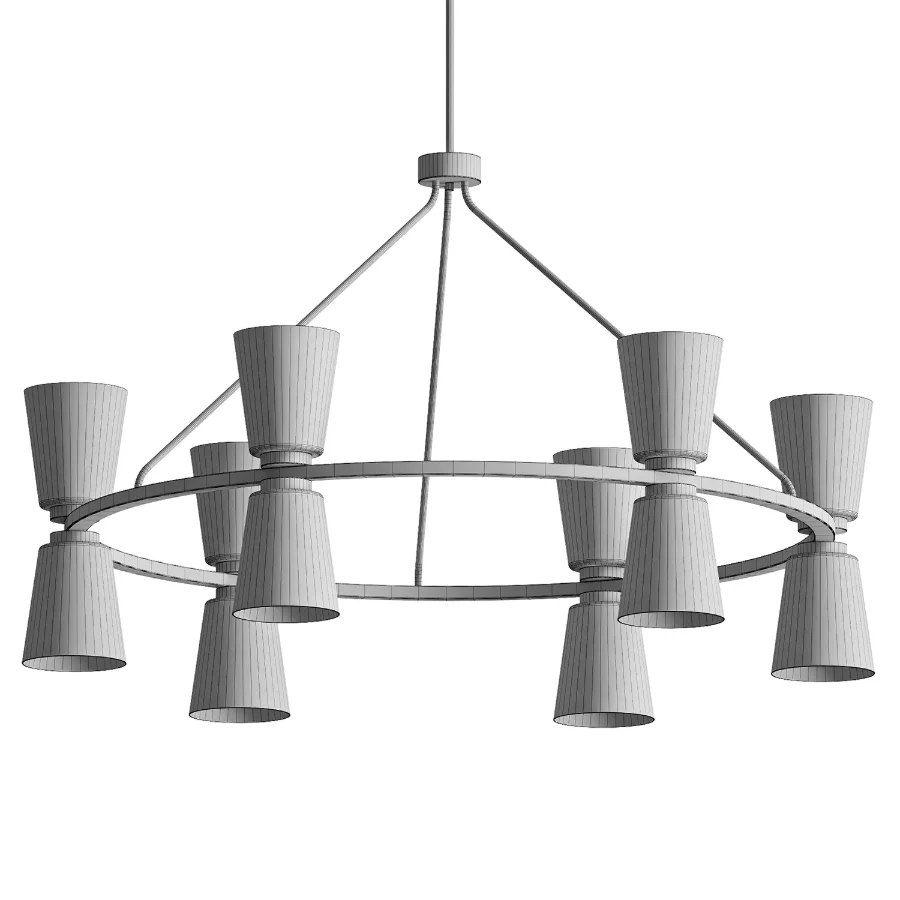 Lizzie Ring Chandelier Possini Euro Image 3