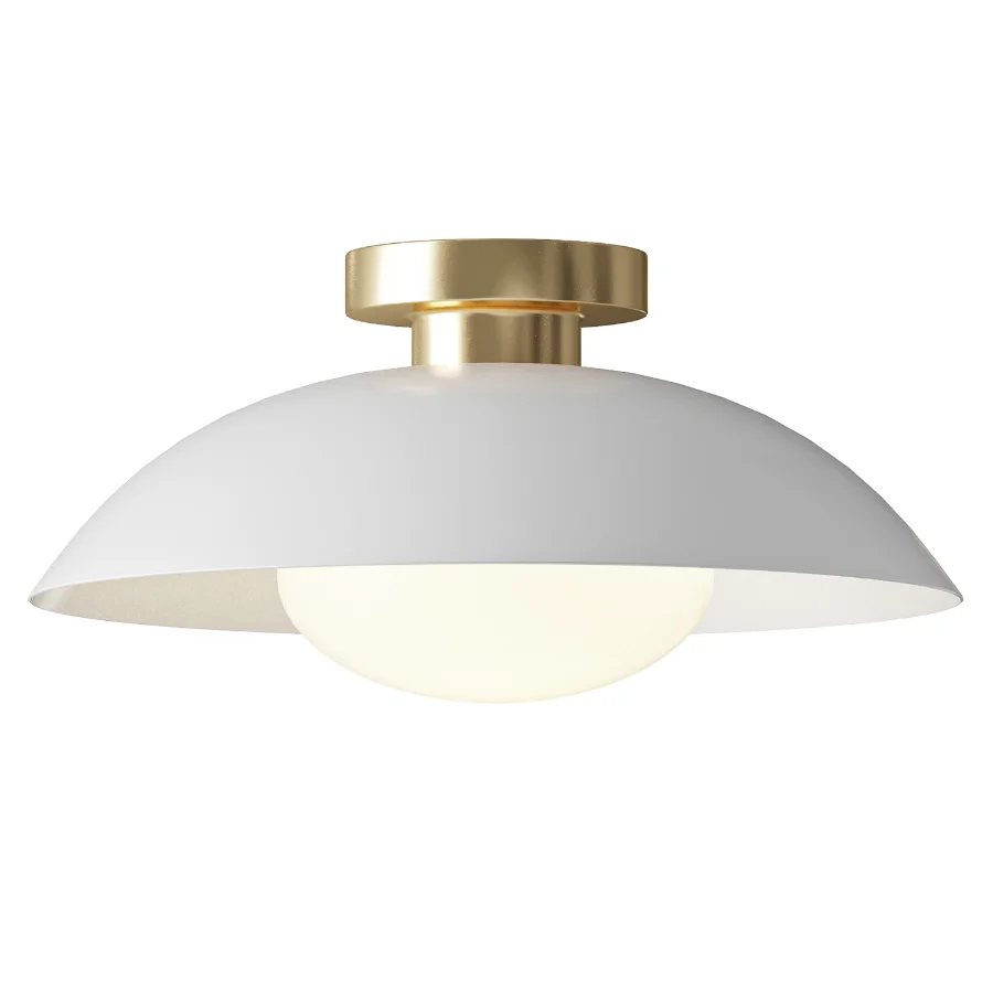 West Elm Bezel Glass Flush mount Image 2