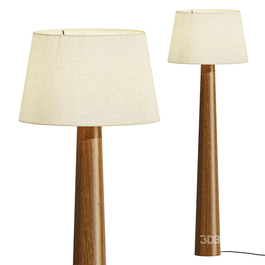 Docos Malva Wood Floor Lamp Image 1