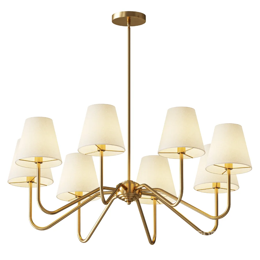 Lassen Brass Chandelier Docos Image 1