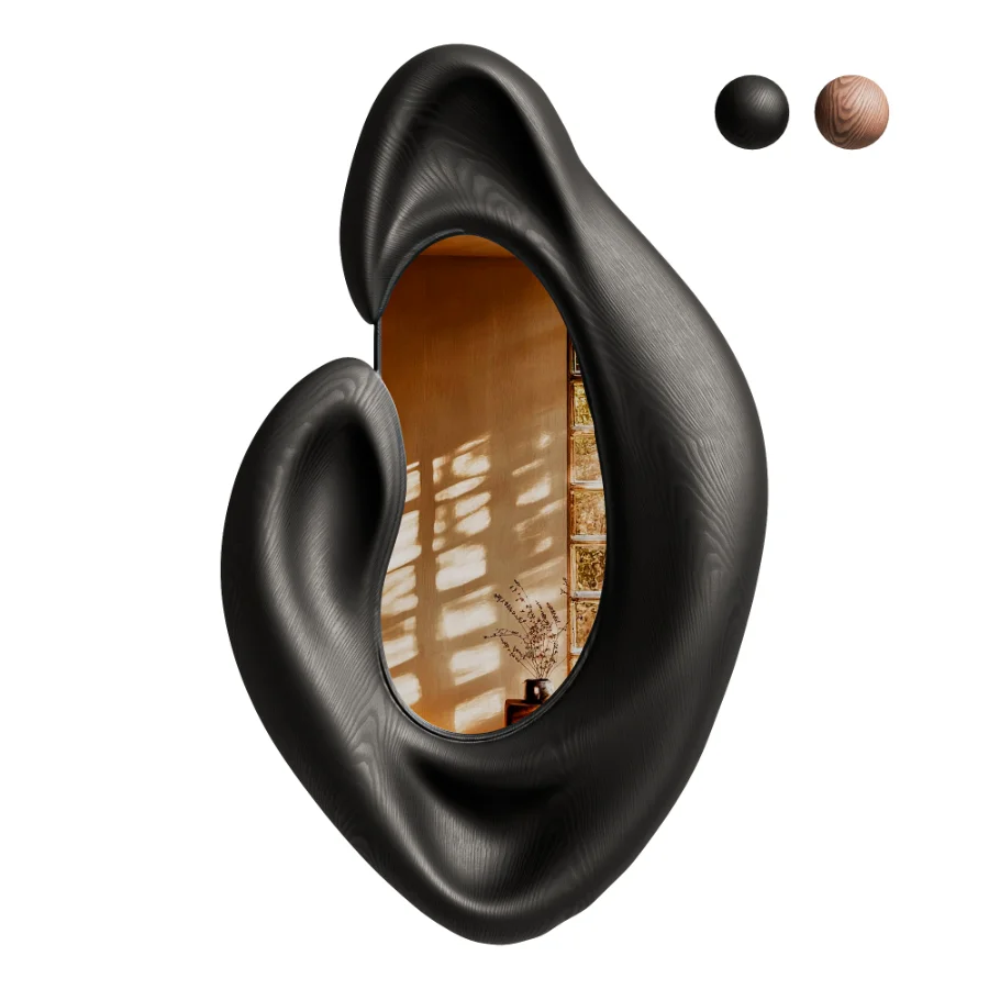 Sculptural Organic Mirror Image 1