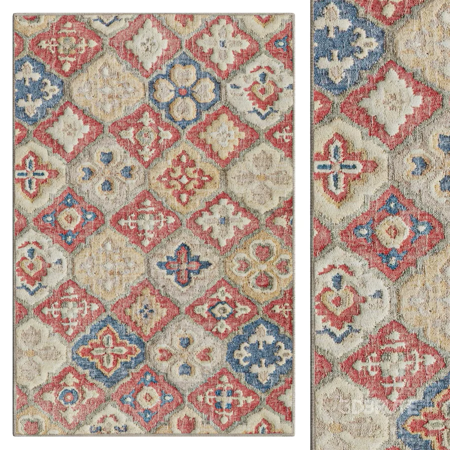 Pali Multi Machine Washable Rug Image 1