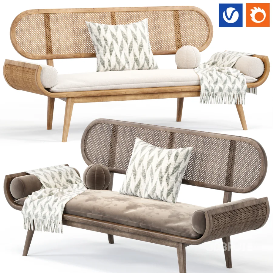 Rattan Sofa By Urban Mood Image 1