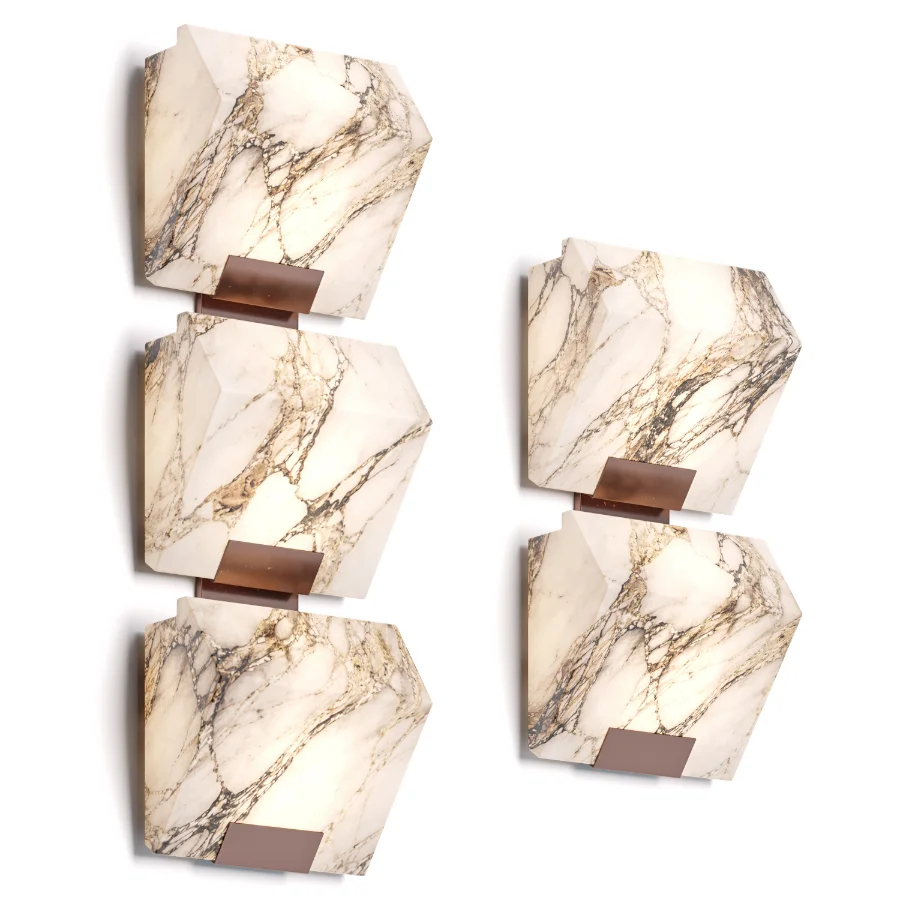 Alabaster Staircase Wall Lamp Image 2