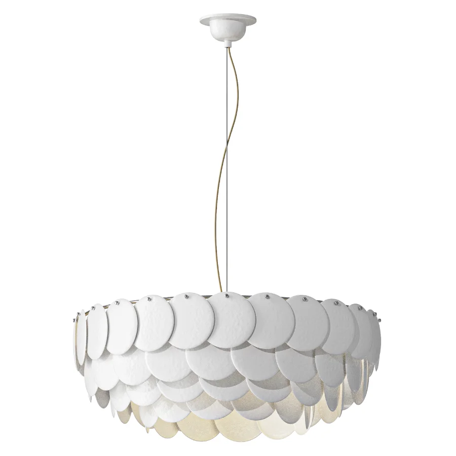 White Lottie Chandelier Image 2