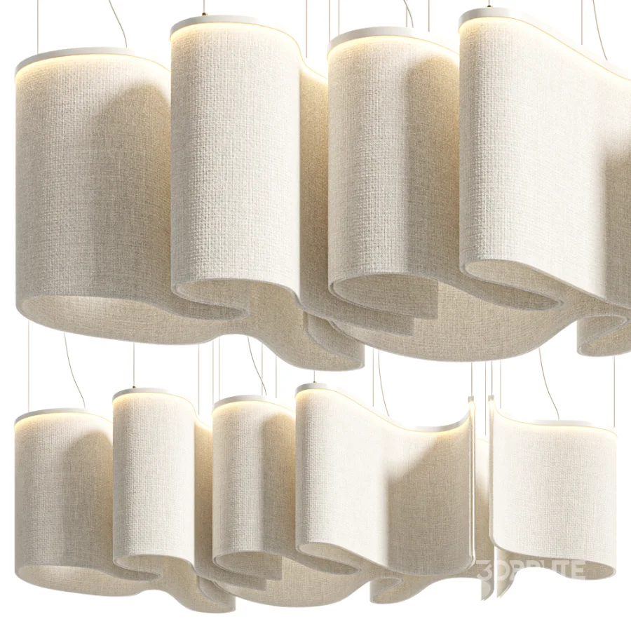 Люстра Волнение Fabric Chandelier Image 5