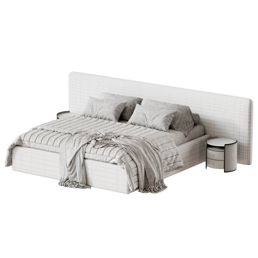 Japandi Double Bed Image 5