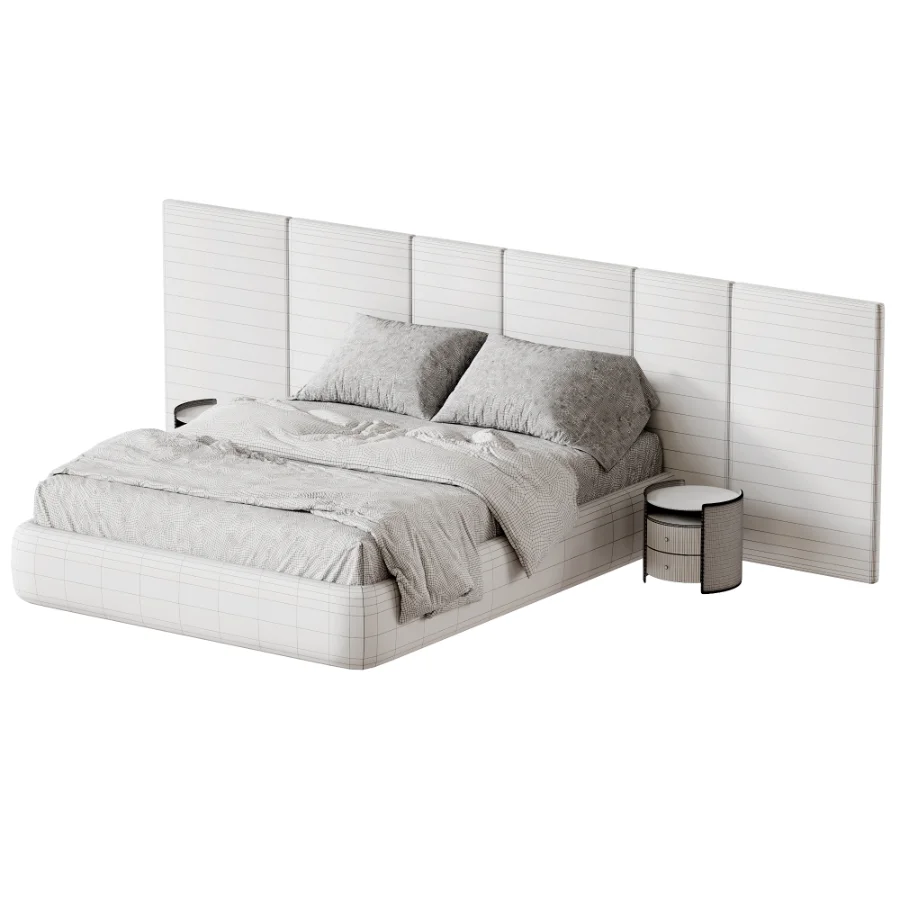 Garda Design bed with a wide headboard Image 5