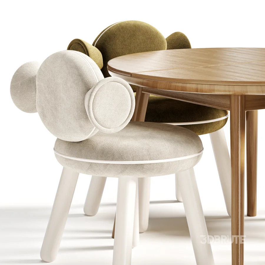 Детский стол и стулья Bonbon Chair By Circu Image 8