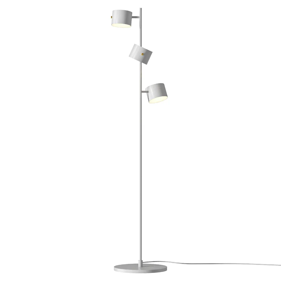 CB2 Convene Articulating Black Metal Trio Floor Lamp Image 3