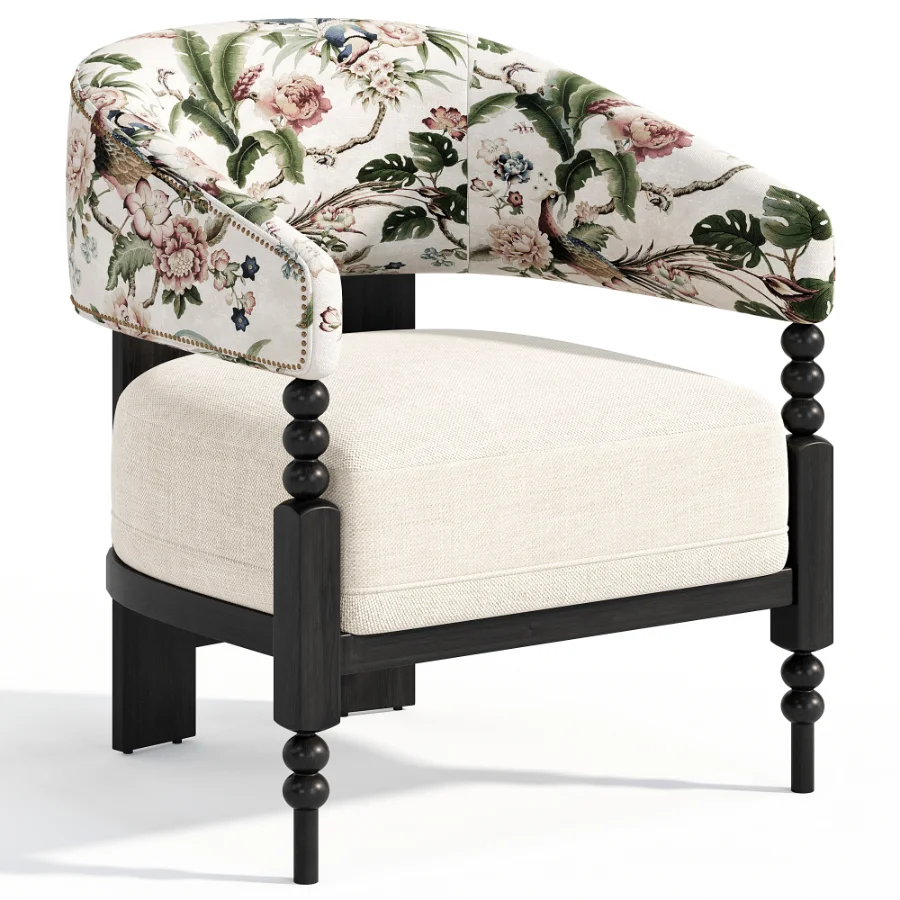 French Retro Arimchair Image 3