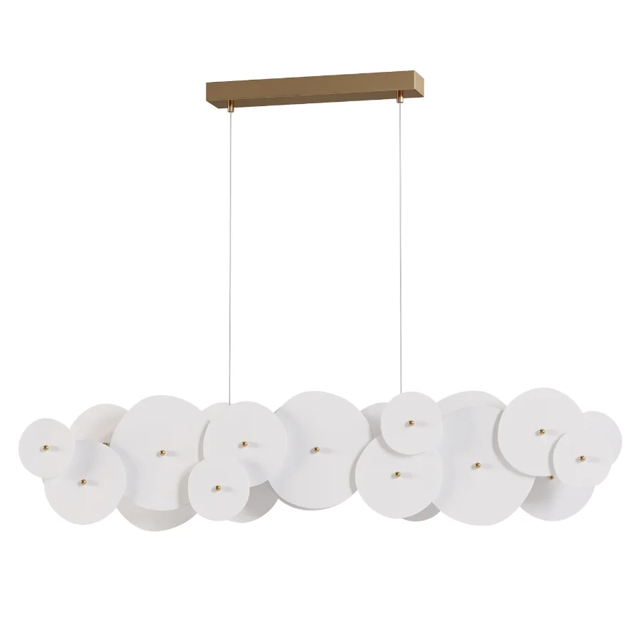 Amara Ceramic Linear Chandelier Image 1