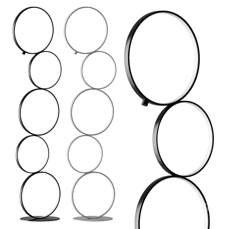 Nordic Ring Design Led Floor Lamp Image 1