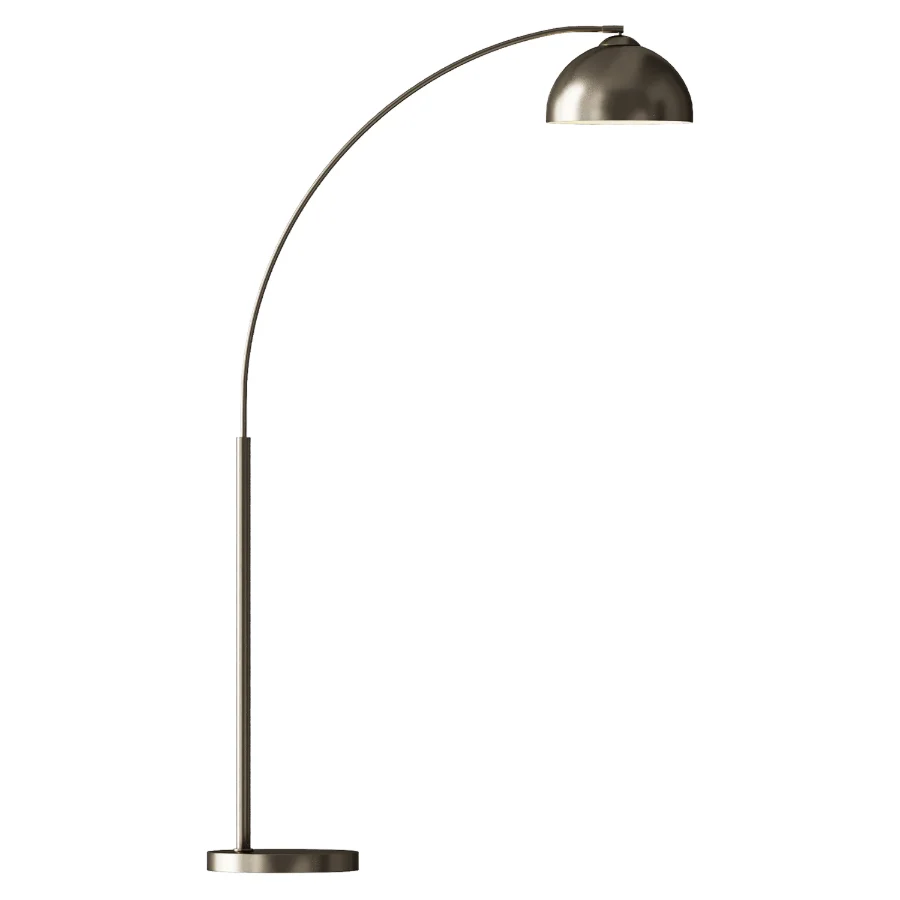 Dome Black Arc Retro Floor Lamp Image 4