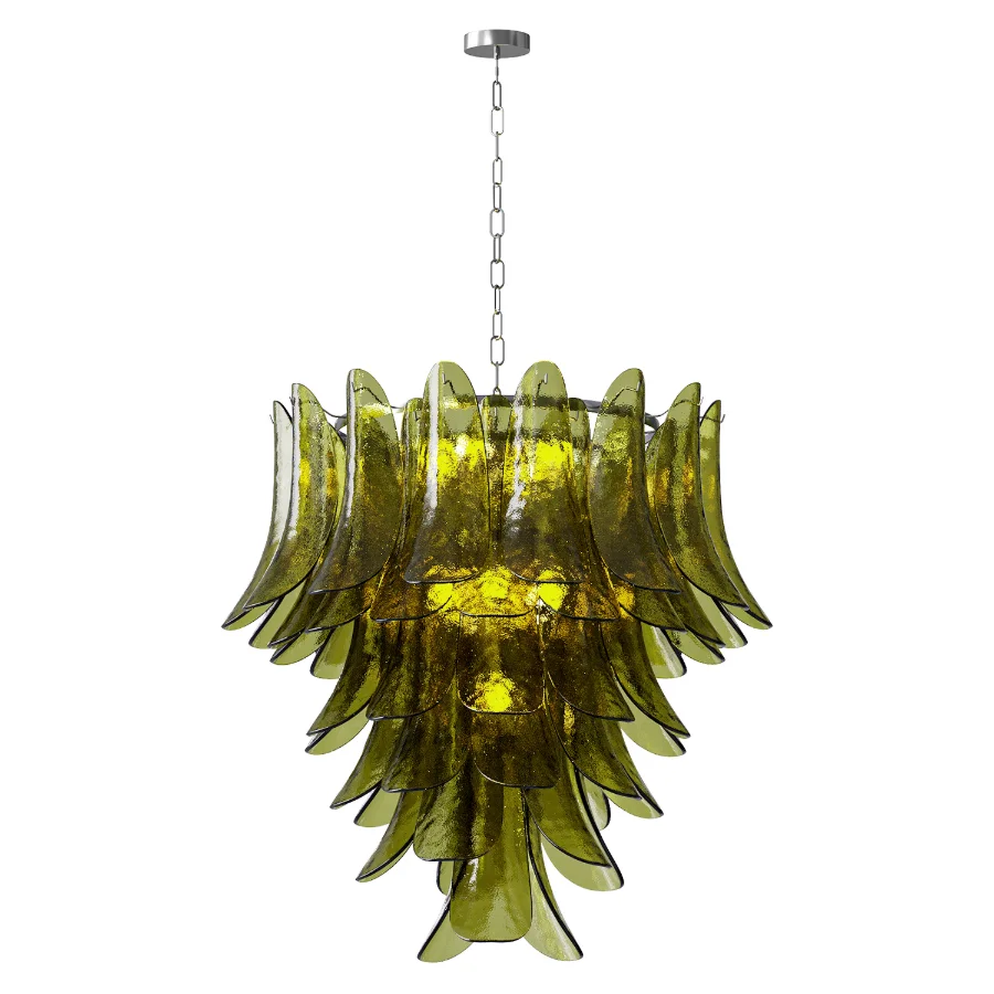 Small Green Petalo Chandelier Image 2