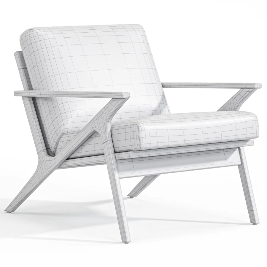 Cavett Wood Frame Chair By Crate & Barrel Image 7