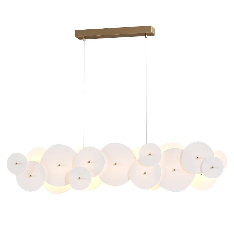 Amara Ceramic Linear Chandelier Image 4
