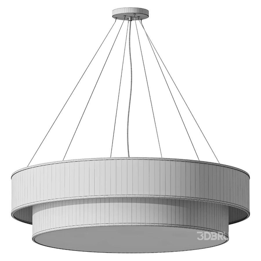 Luminaire Lucciano Circular Fabric Chandelier D60 Image 3