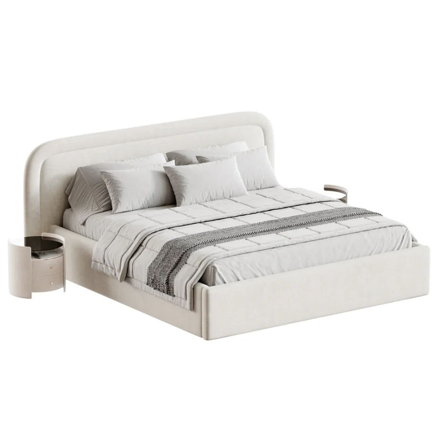 Rounded Panels Bed Image 2