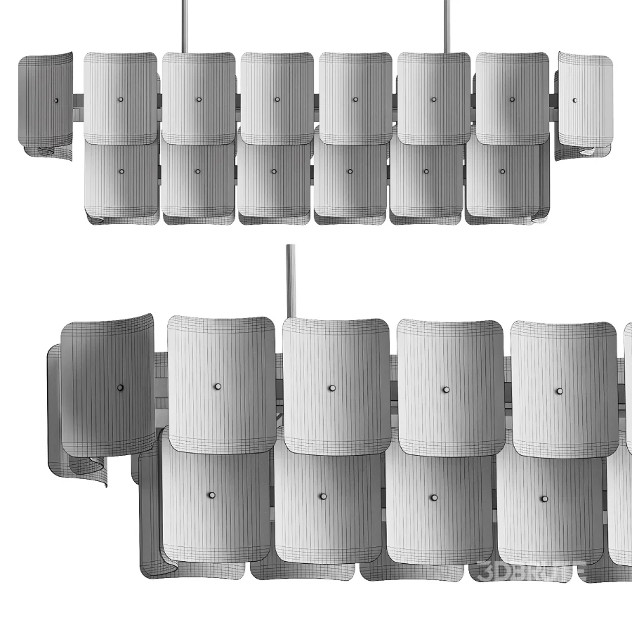 Fingerprint Linear Chandelier Image 4