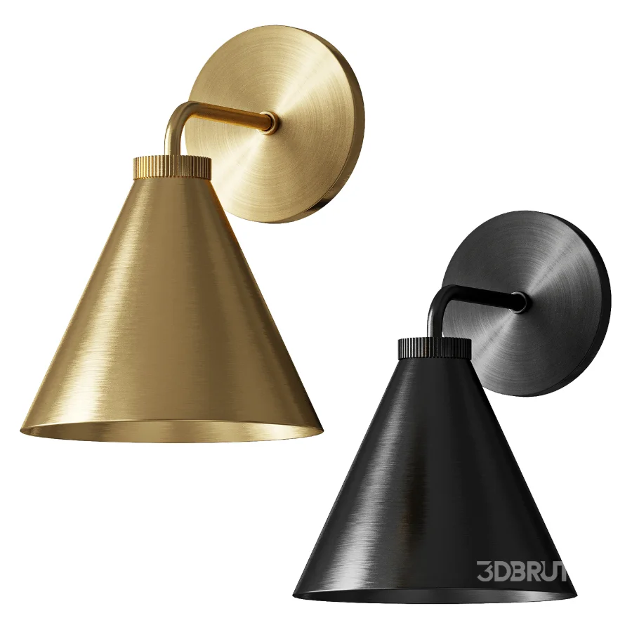 Korvi Iron Tapered Sconce Image 1