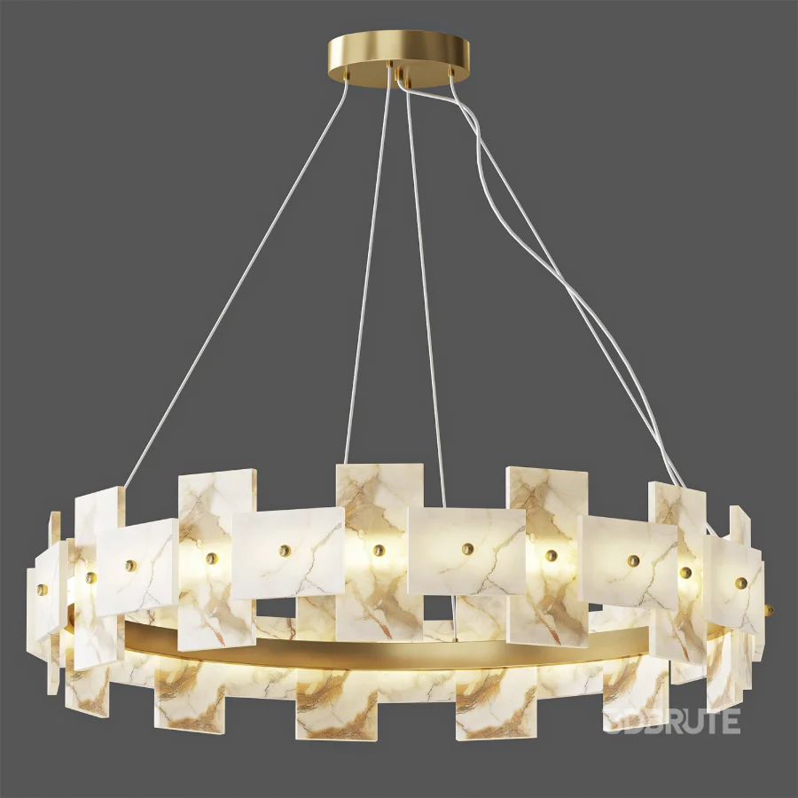 Alabaster Halo Chandelier Image 1