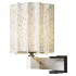 Viotti Calacatta Viola Marble Linen Wall Light - Thumbnail 1