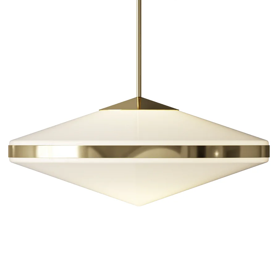 Elayna Polished Brass Pendant Light Image 1