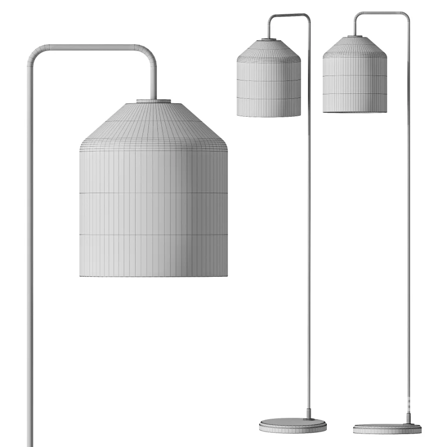 Pottery Barn City Glass Floor Lamp Image 4