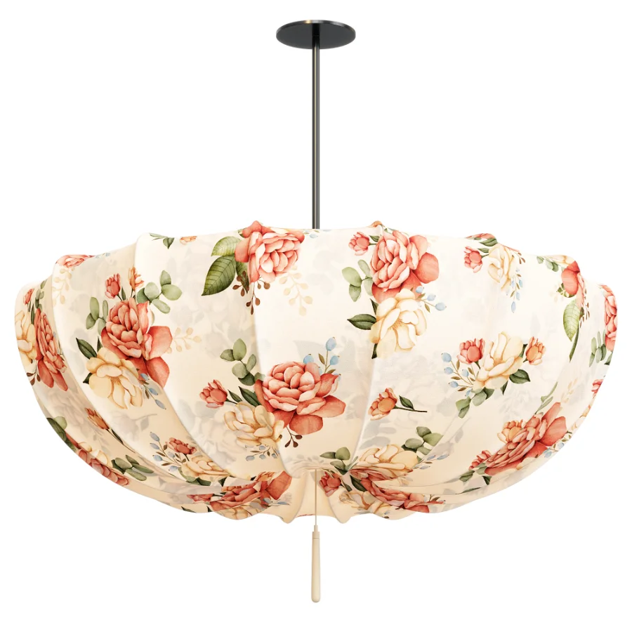 Traditional Japanese Light Chandelier For Living Room Image 1