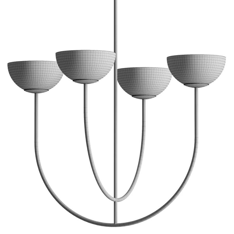 Dantone Home Poem 4 Light Chandelier Image 3