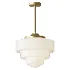 Geotower Glass Brass Pendant Light - Thumbnail 1