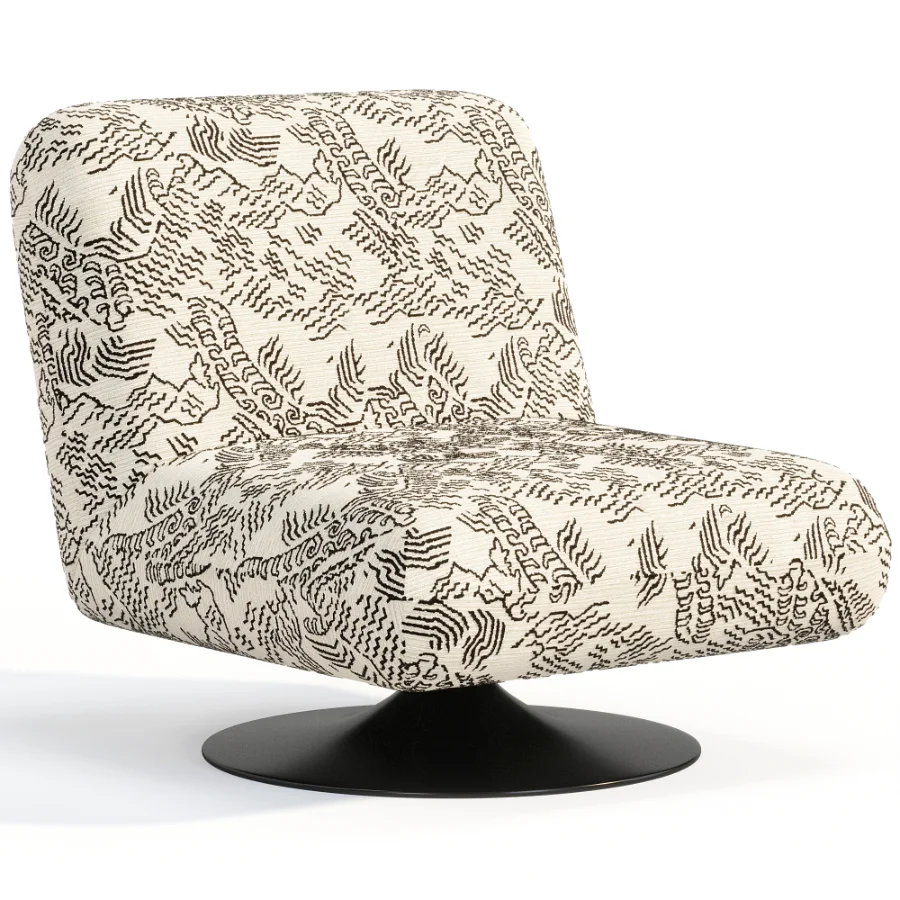 Swivel Accent Chair By ZaraHome Image 7