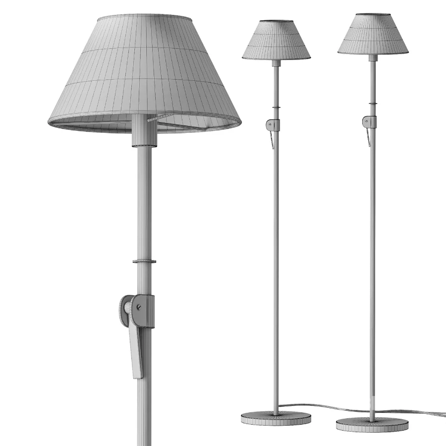 Sherman Metal Adjustable Reading Floor Lamp Image 4