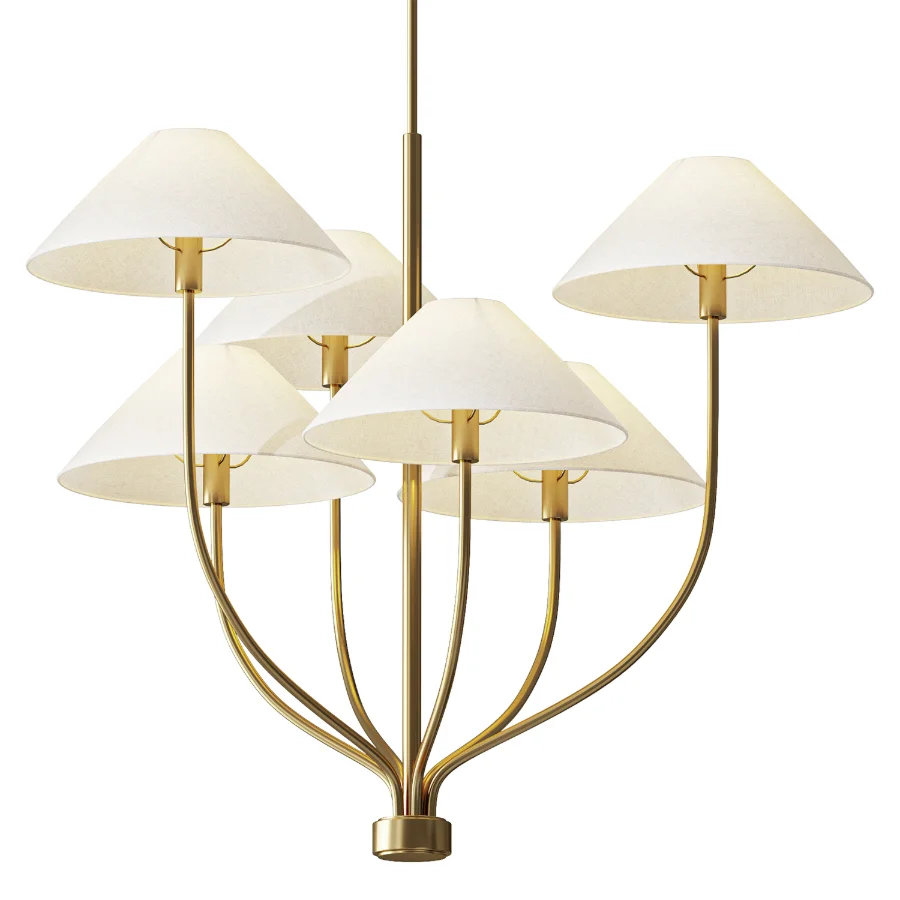 Chambers Metal Staggered Chandelier Image 1