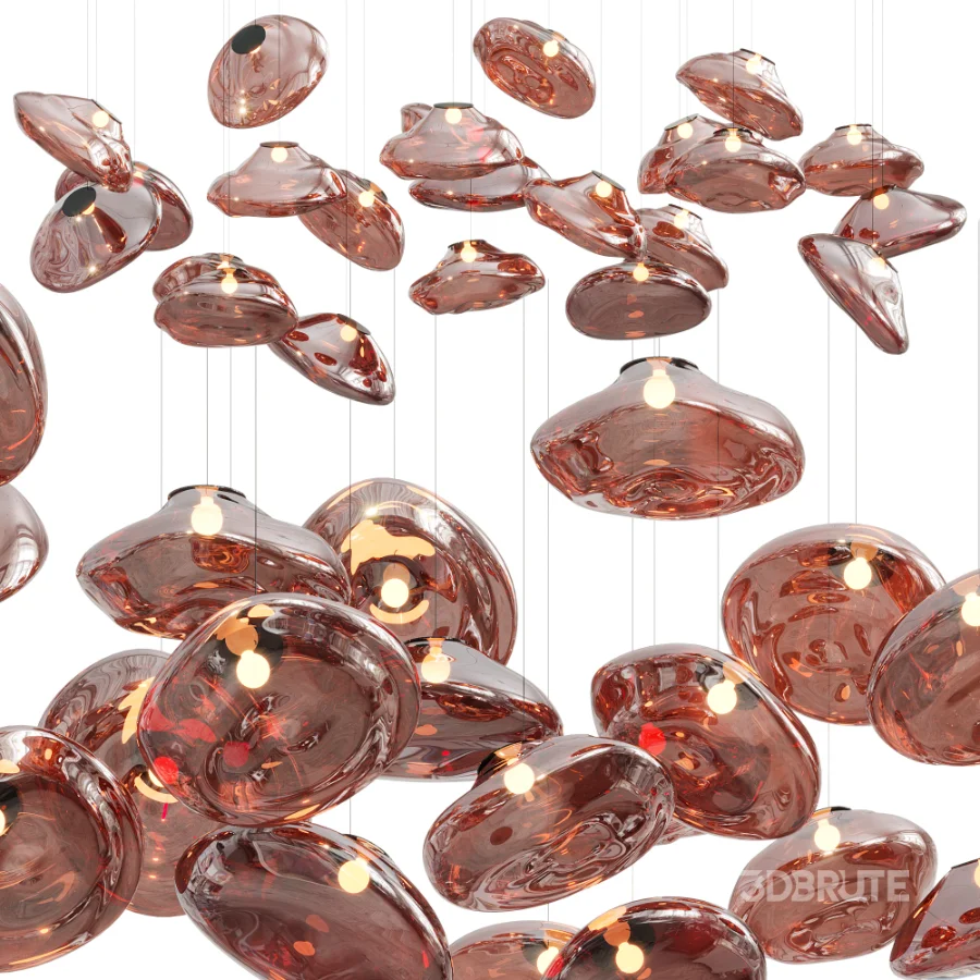 Random Glass Pendant Light By Pinlighting Image 7