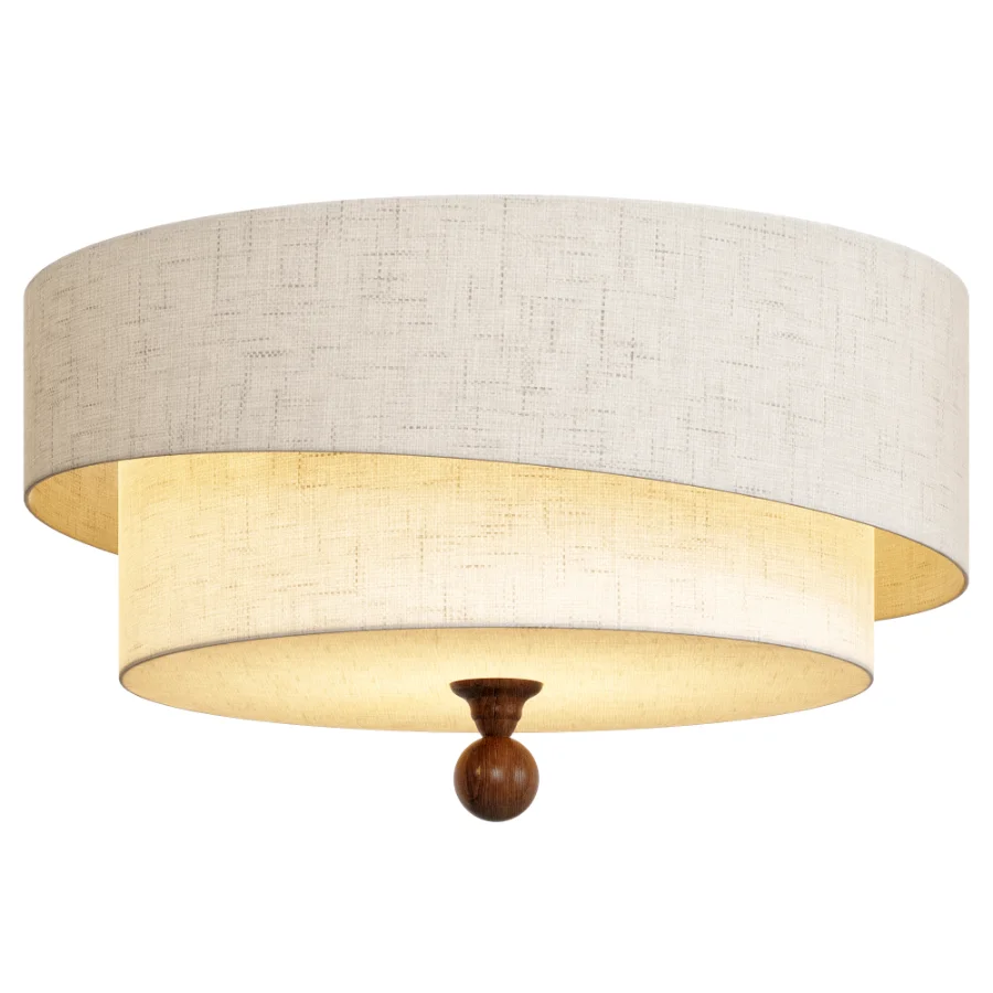 Layered Fabric Ceiling Light Image 2
