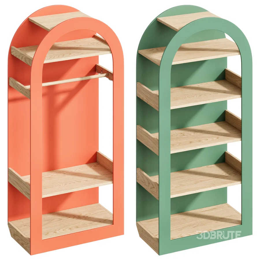 Arco High Rack Open Cabinet By Montessori Home Image 1