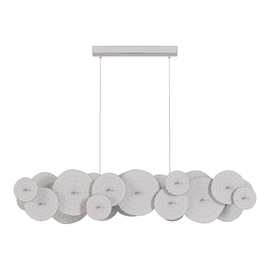 Amara Ceramic Linear Chandelier Image 2