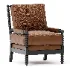 Drew Reversible Leather Spindle Chair - Thumbnail 5