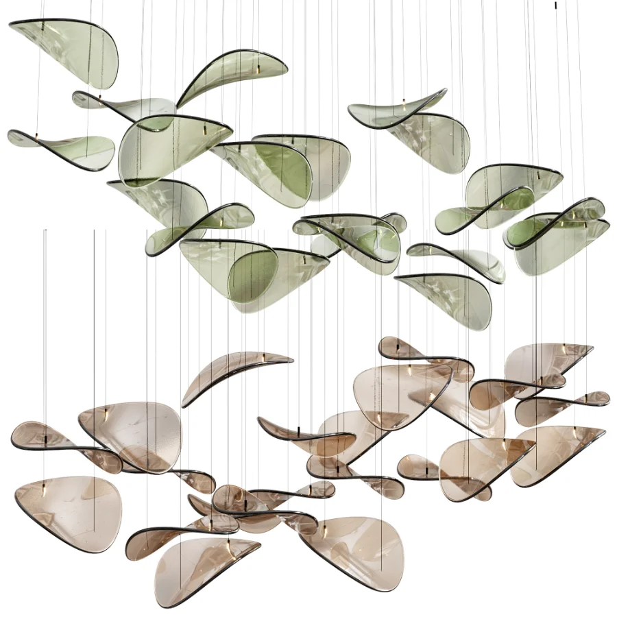 Wave Floating Leaf Chandelier By Simig Image 4